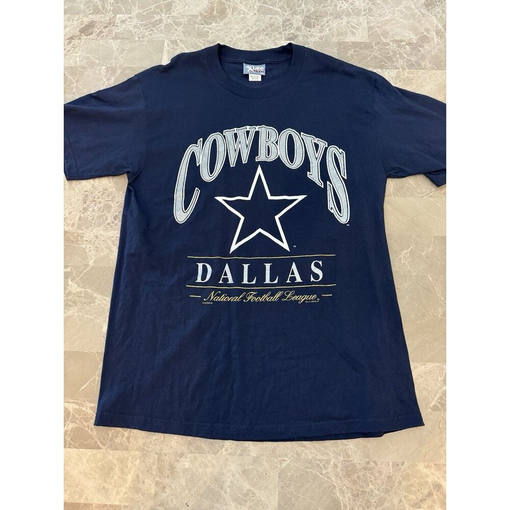 Vintage Lee Sport Dallas Cowboys National Football League Mens Blue Shirt Sz L